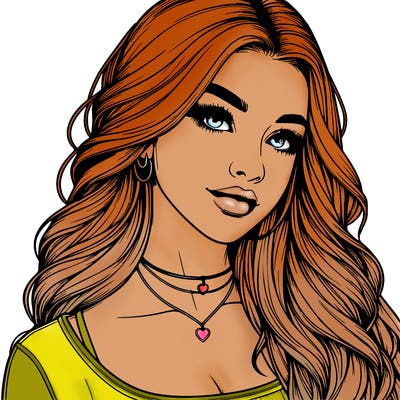 detailed realistic girl