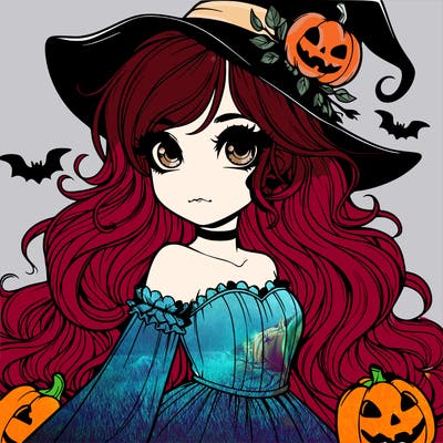 realistic girl halloween