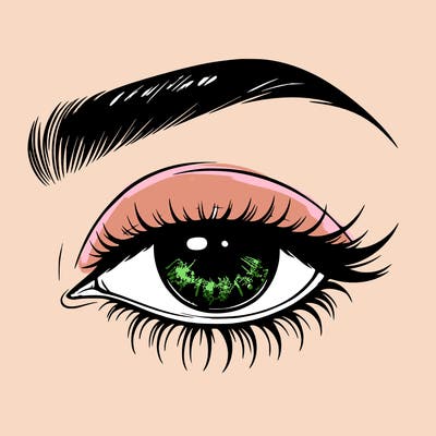 eye closed realistic