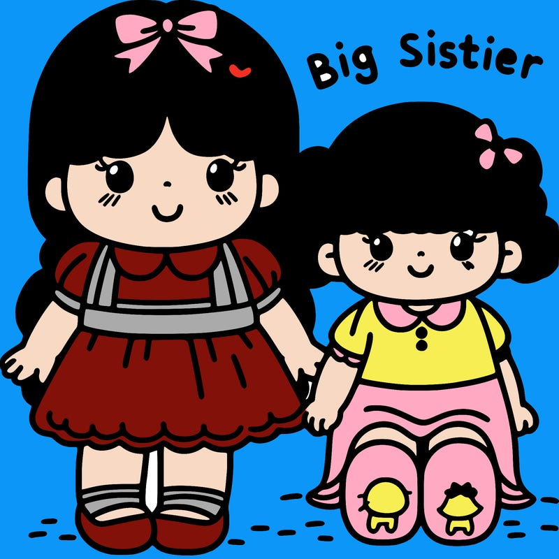 big sister and little sister