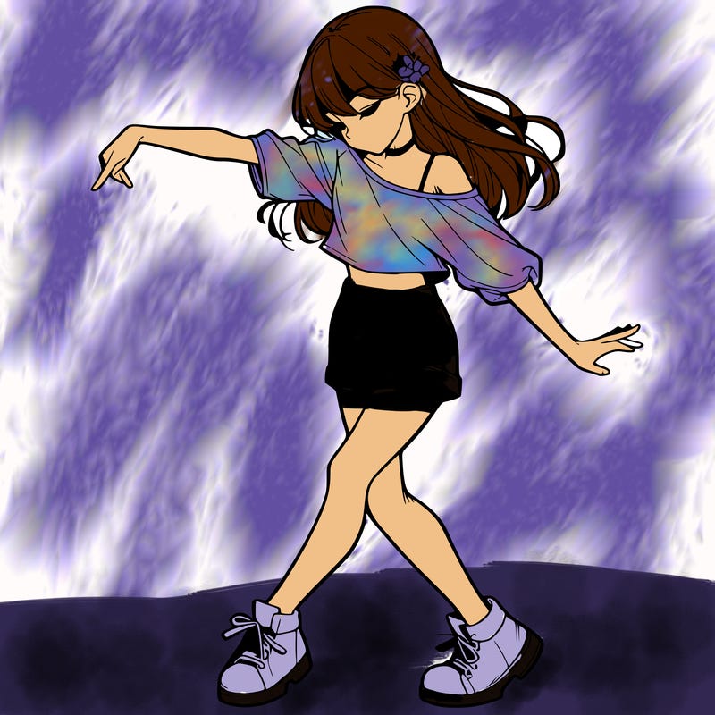 realistic girl danceing