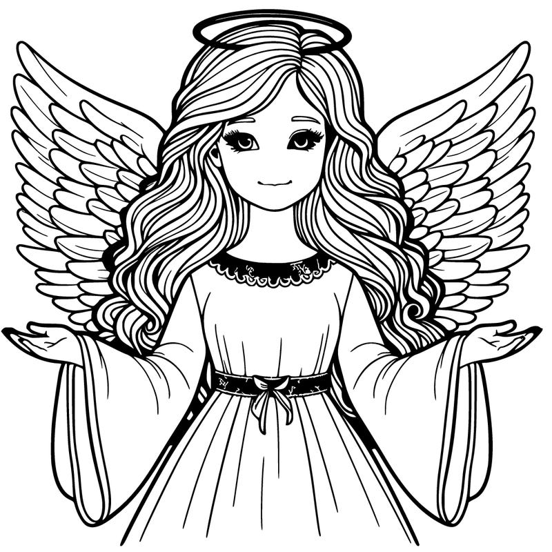 angel realistic girl