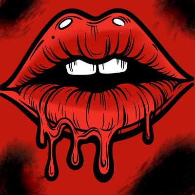 lips that look realistic and drip