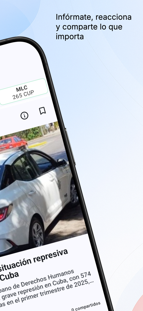 Neo Mambí - Neo Mambi Mobile App-Bildschirm mit Nachrichten aus Kuba und Wechselkursen