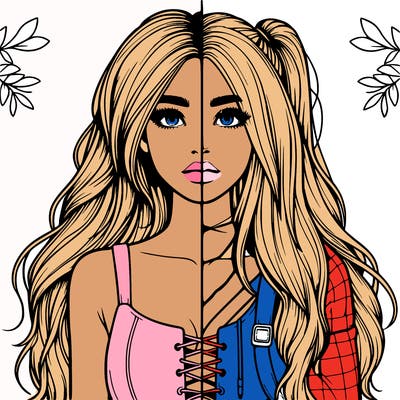 realistic girl split