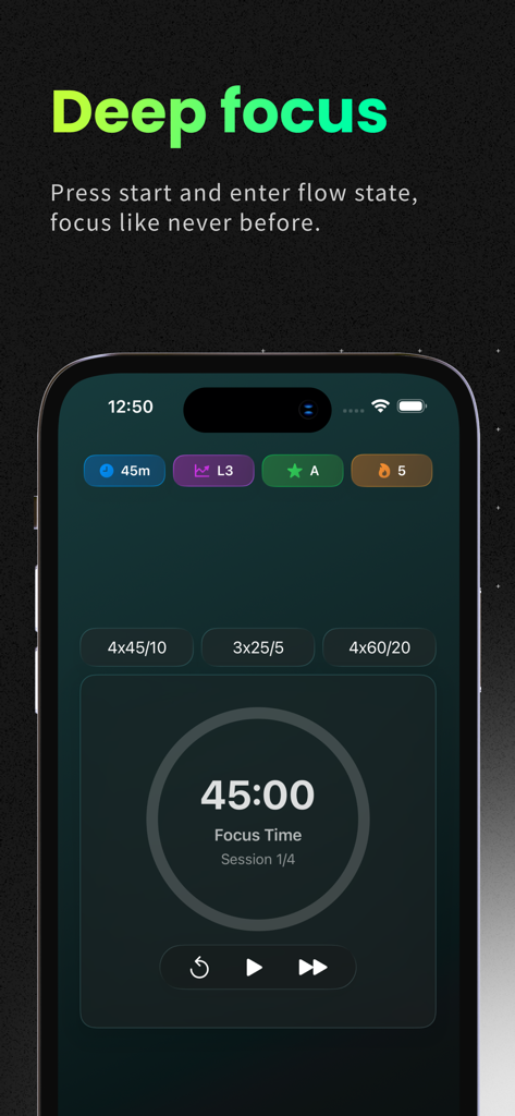 Pomofocus: Focus Friend - Pomofocus app interface displaying a focus timer session on a smartphone