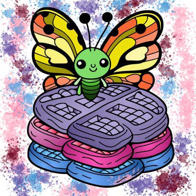 butterfly waffles