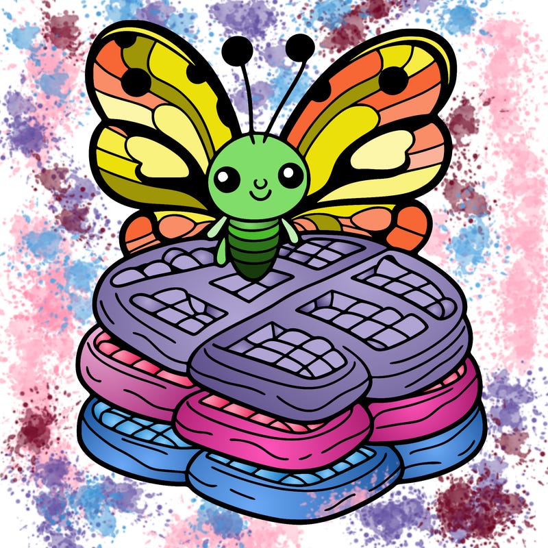 butterfly waffles