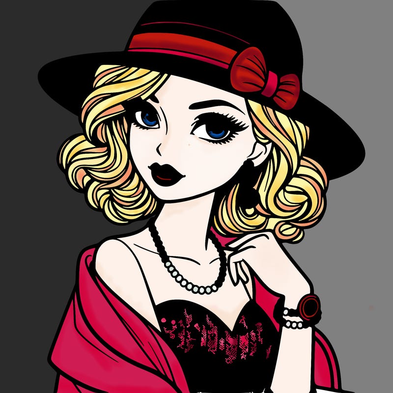 stylish evening girl