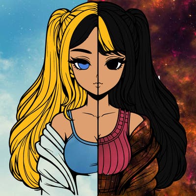 realistic girl split