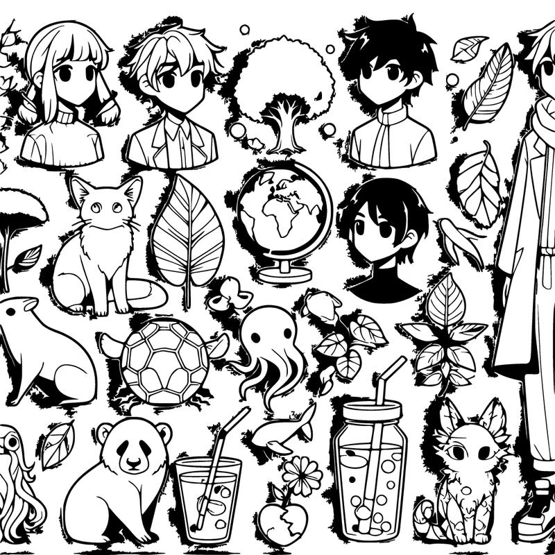 elements as people anime