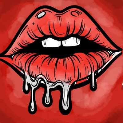 lips that look realistic and drip