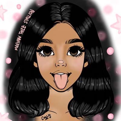 realistic girl with her tongue out