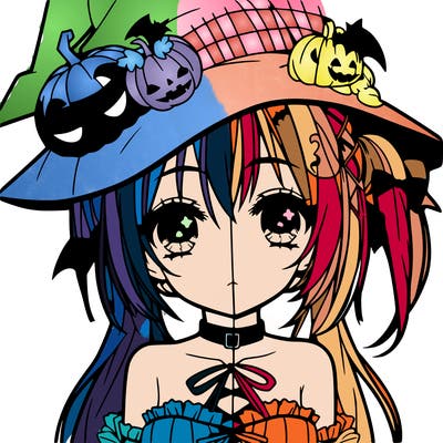 halloween anime girl