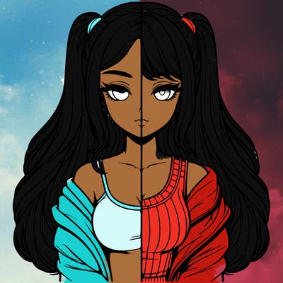 realistic girl split