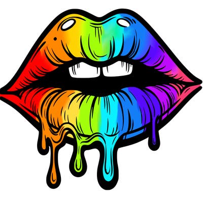 lips that look realistic and drip