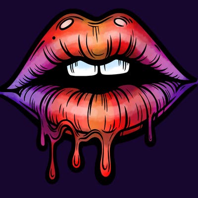 lips that look realistic and drip