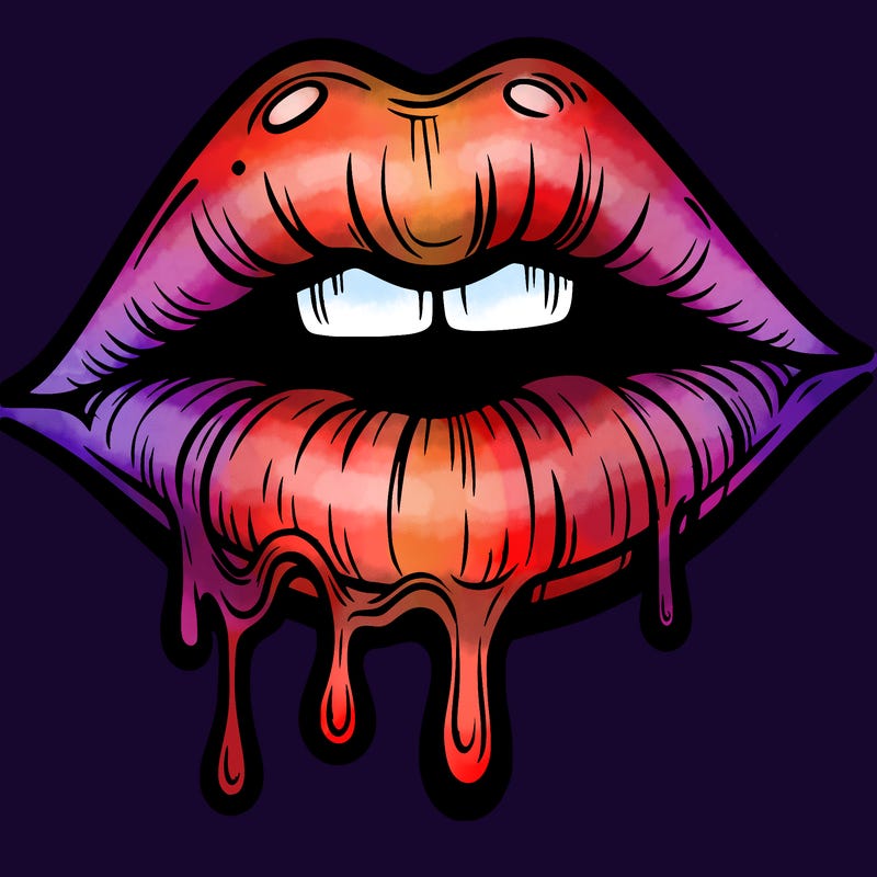 lips that look realistic and drip