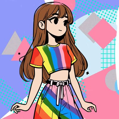 girl in a cute crop top