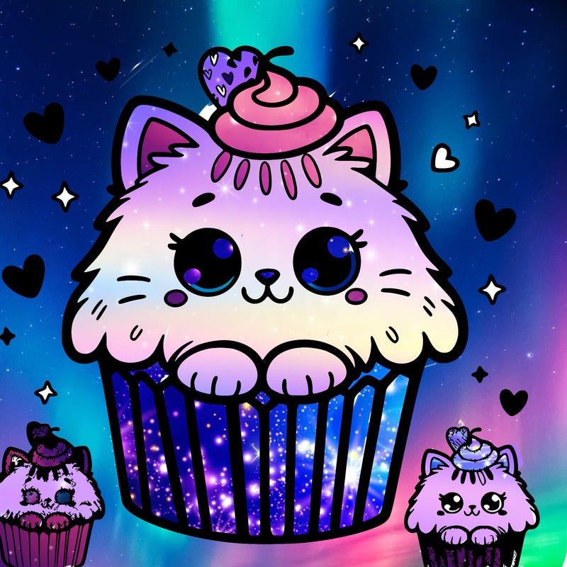 cupcake kitten