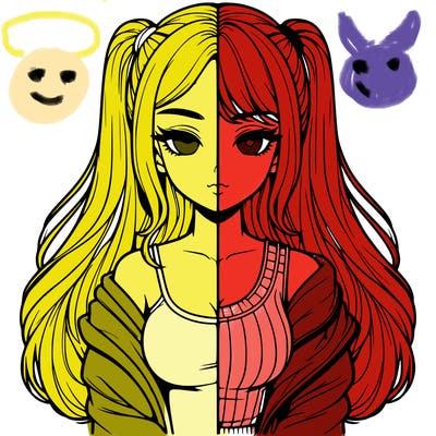 realistic girl split