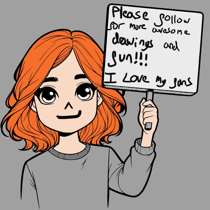 realistic girl holding up a sign