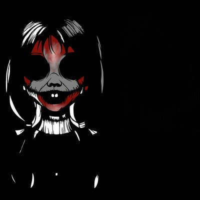 realistic creepy girl