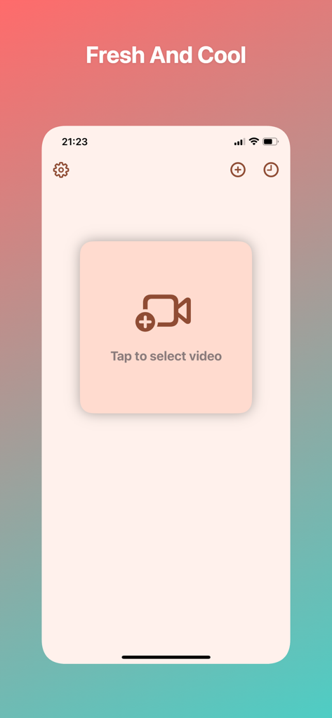 User interface of Framo app showing the option to select a video for precise playback