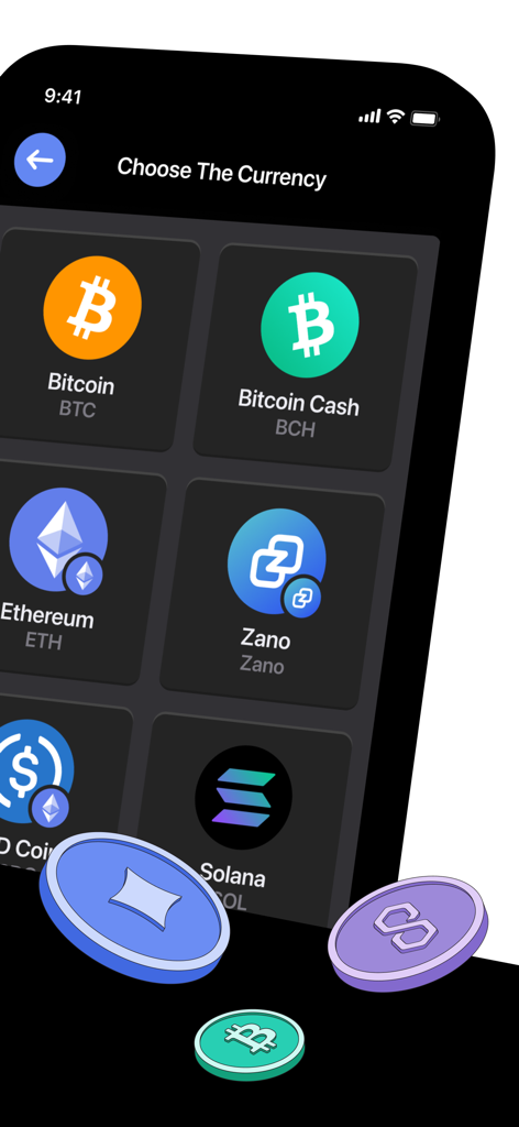 Bitcoin.com Checkout POS - ビットコイン、イーサリアム、ソラナ決済を選択するためのマーチャントインターフェース