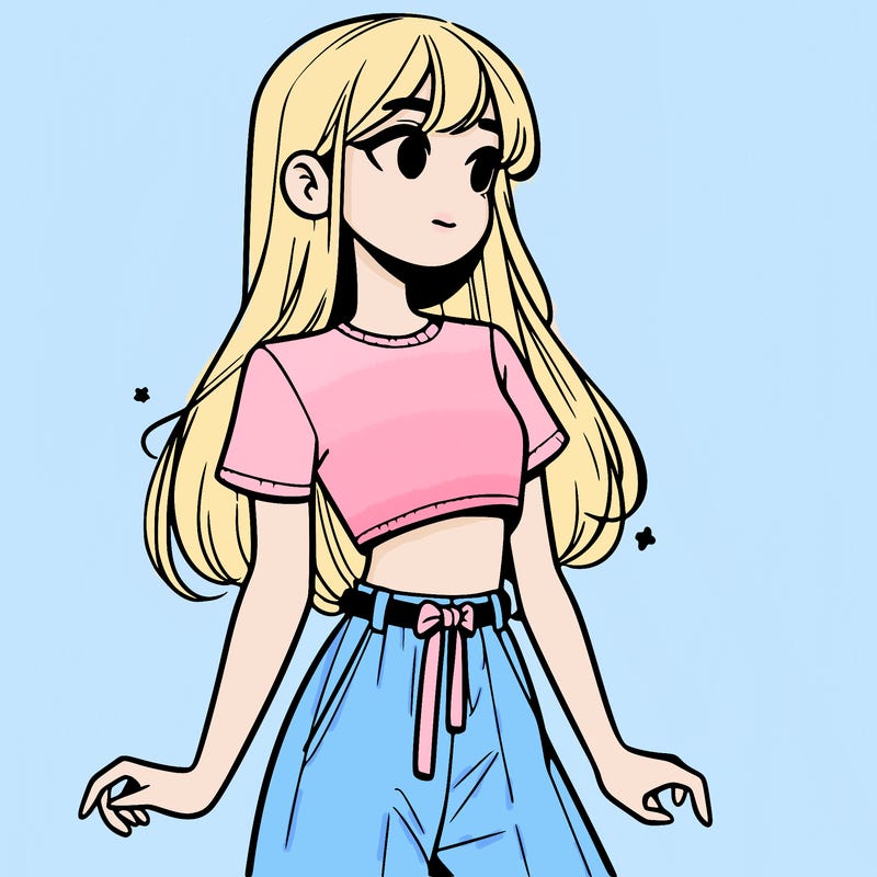 girl in a cute crop top