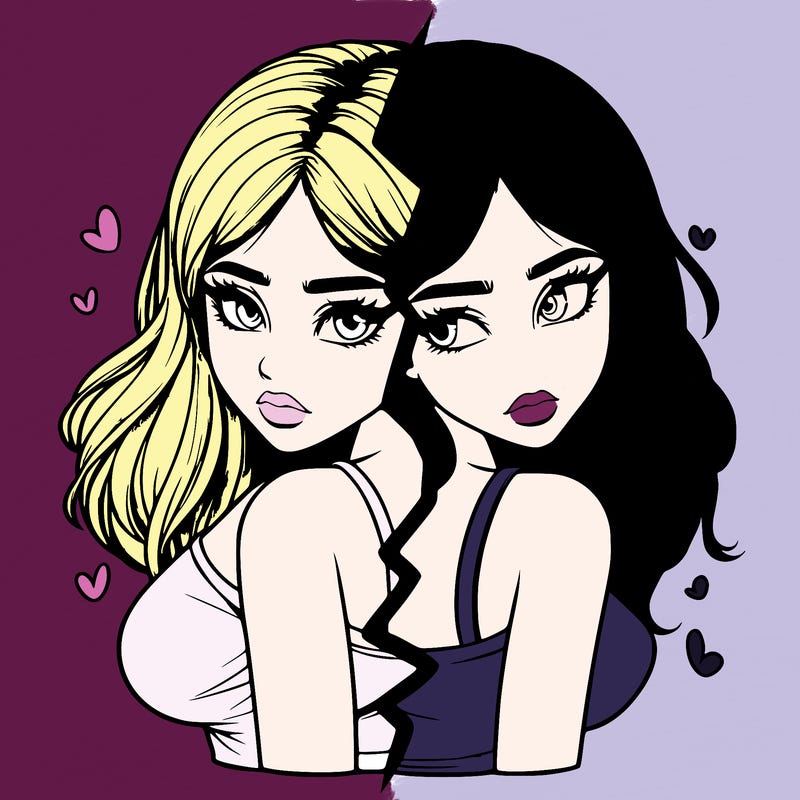 realistic girl split