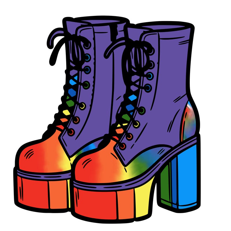 boots with a heel bottom