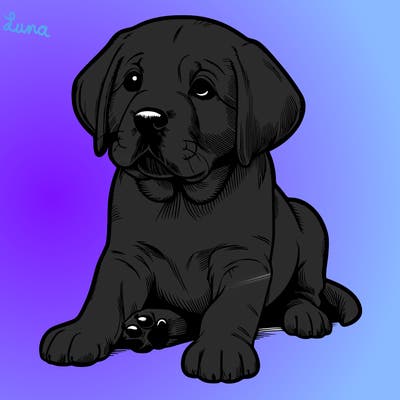 labrador puppy realistic