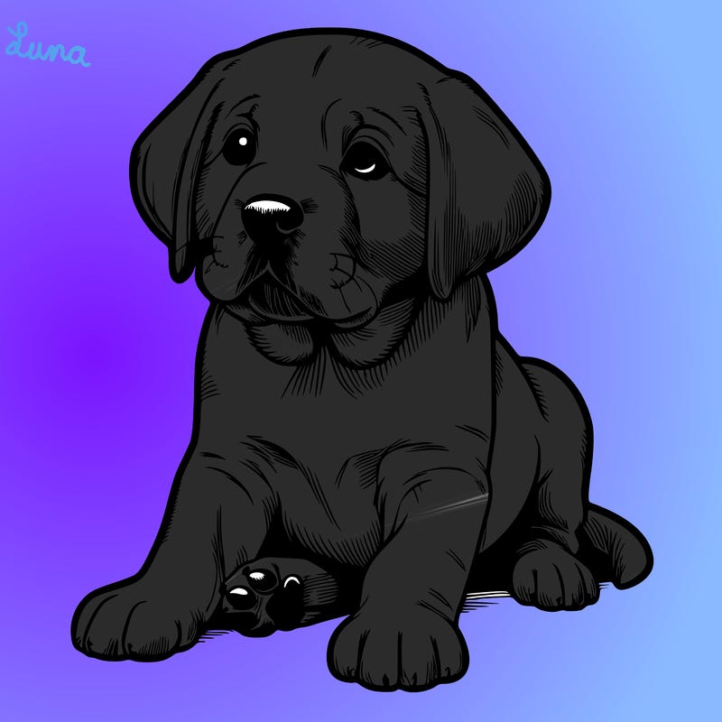 labrador puppy realistic