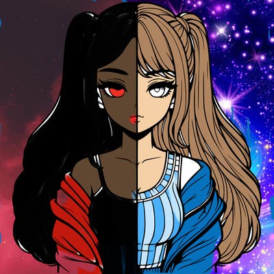 realistic girl split