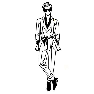 fashion guy with beautiful clothes