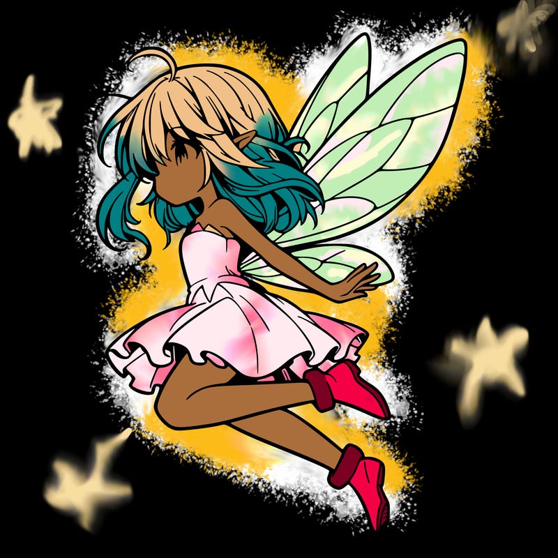 manga fairy flying