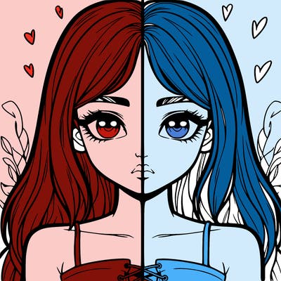 realistic girl split