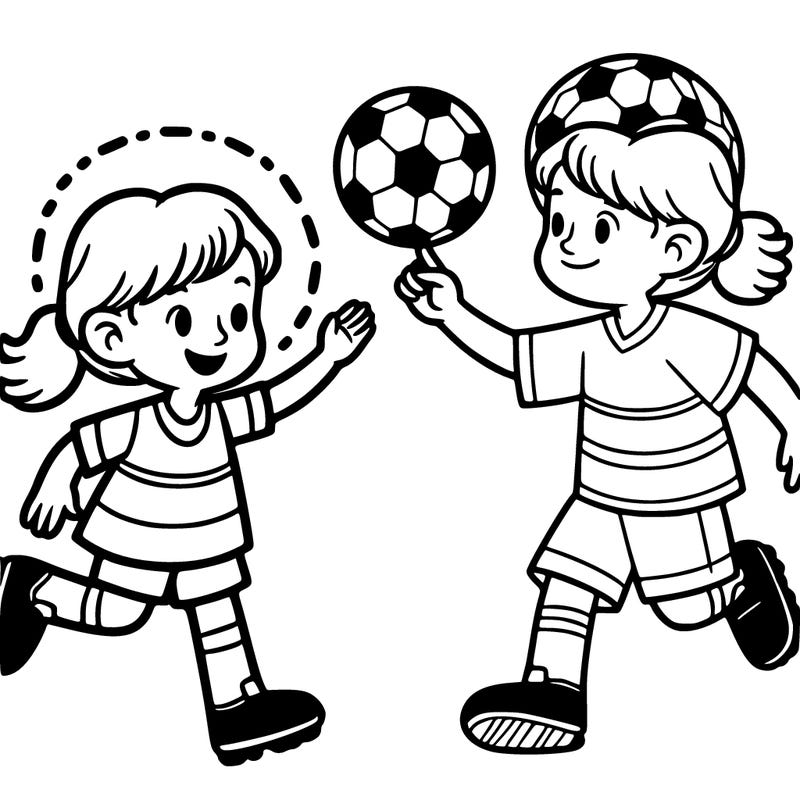 girl playing football