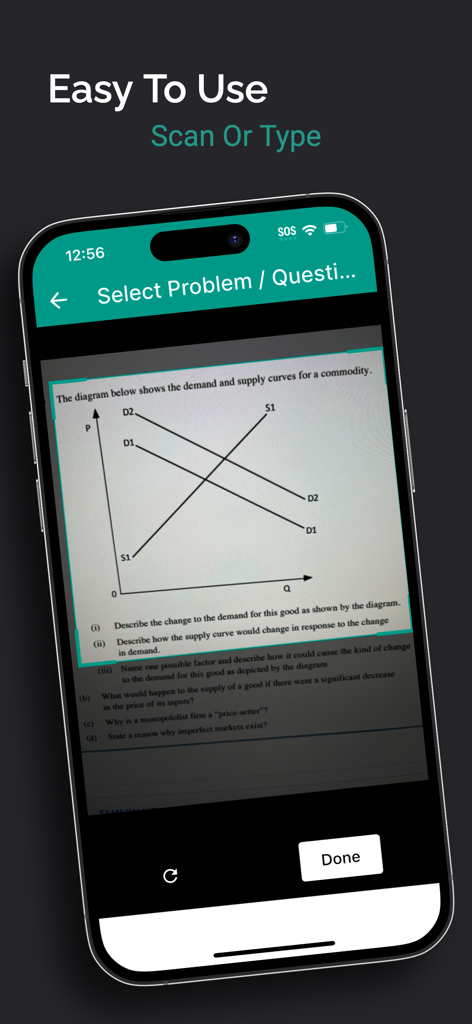Economics AI - Econ Answers - Scanning an economics textbook graph for instant answers using the Economics AI app