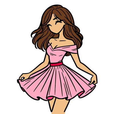 woman in skirt