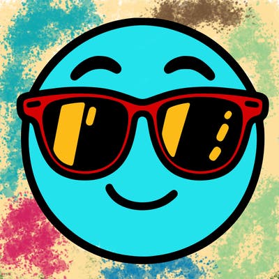 emoji with sunglasses