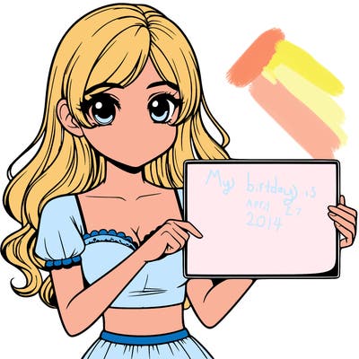 realistic pretty girl holding blank sign