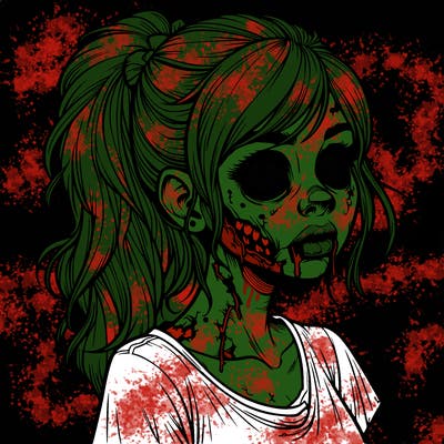 realistic zombie girl