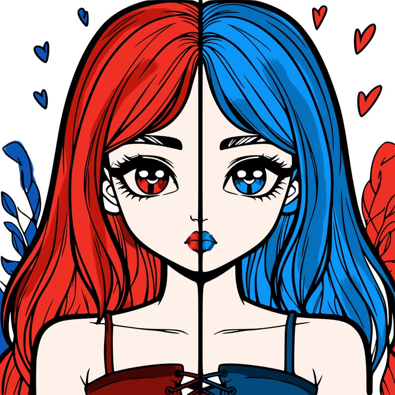 realistic girl split