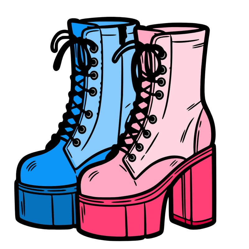 boots with a heel bottom