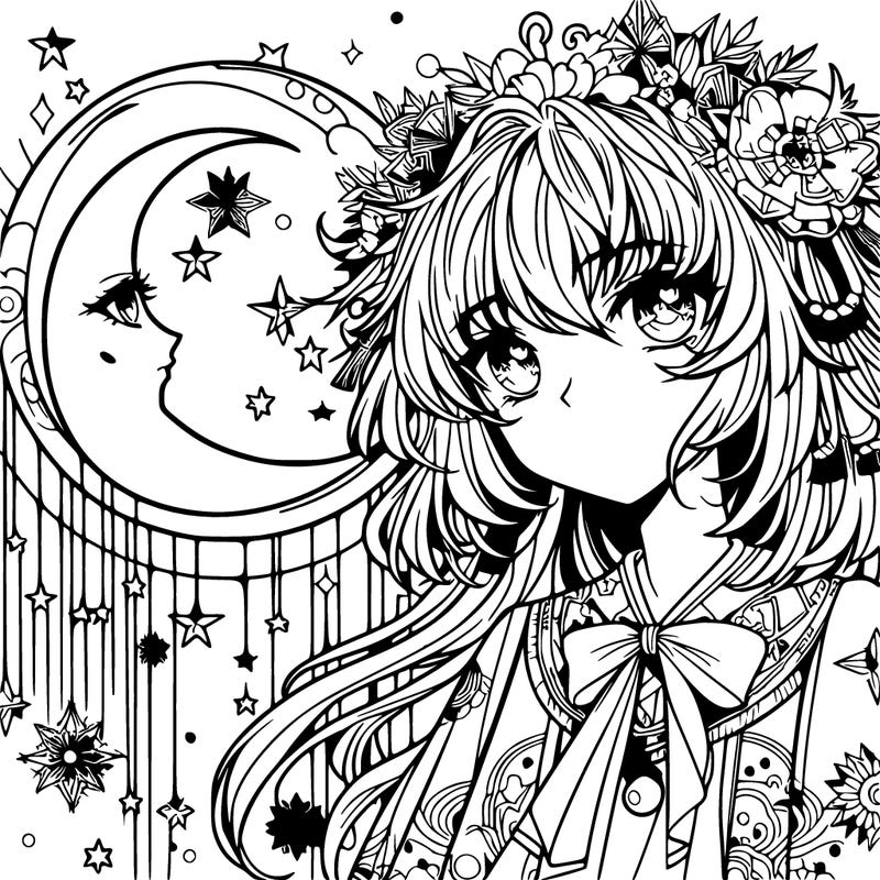 anime moon girl