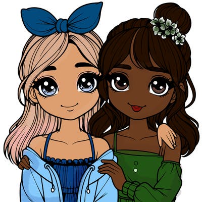 realistic girl best friends