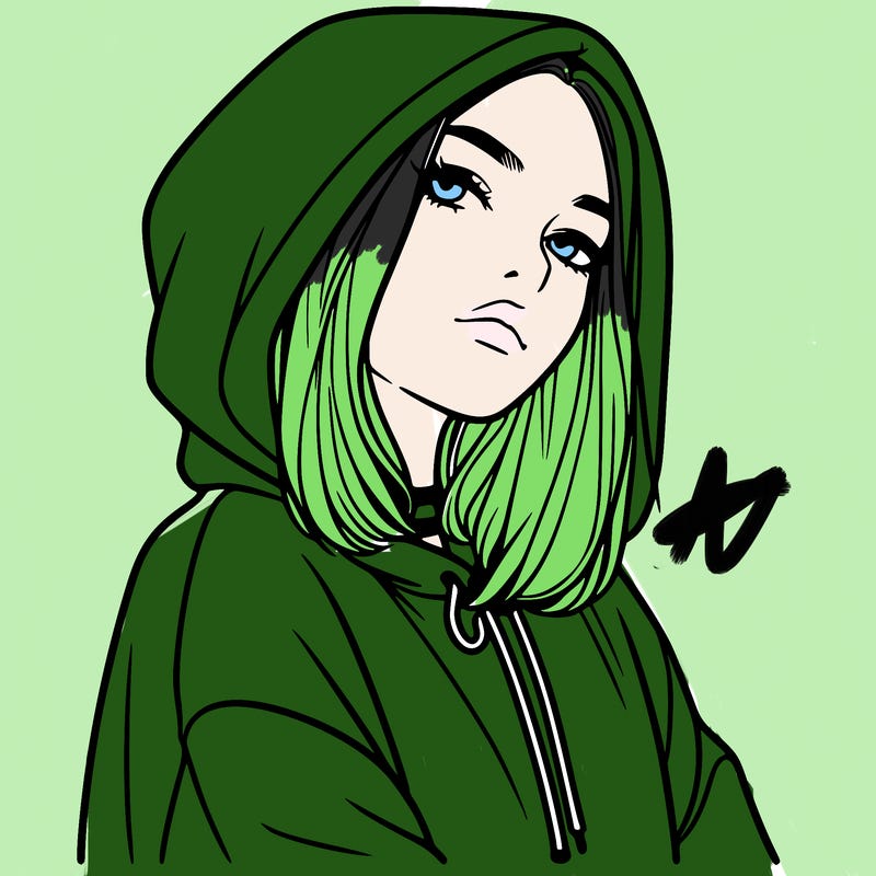 a realistic girl in a hoodie