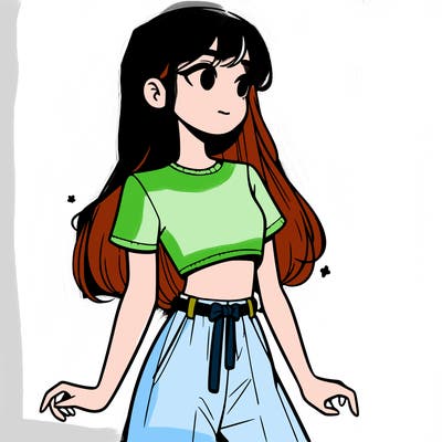 girl in a cute crop top